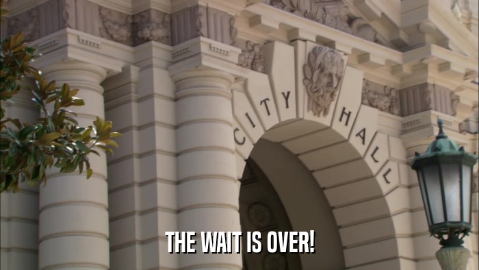 THE WAIT IS OVER!  