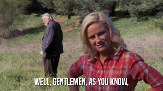 WELL, GENTLEMEN, AS YOU KNOW,  