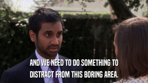 AND WE NEED TO DO SOMETHING TO DISTRACT FROM THIS BORING AREA. 