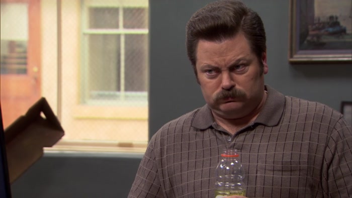 I THOUGHT I WAS HAVING THIS MEETING WITH RON SWANSON. 