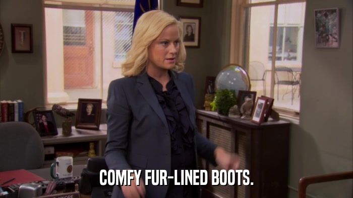 COMFY FUR-LINED BOOTS.  