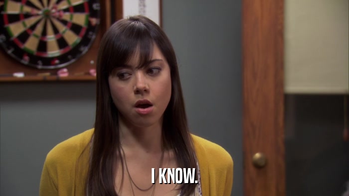 I KNOW.  