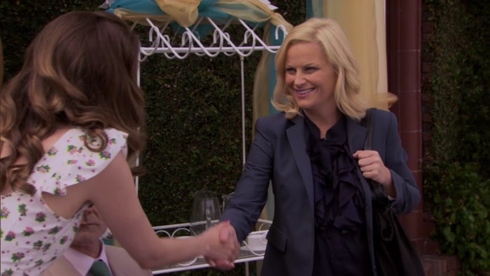 HI, I'M JESSICA WICKS, MISS PAWNEE 1994. 