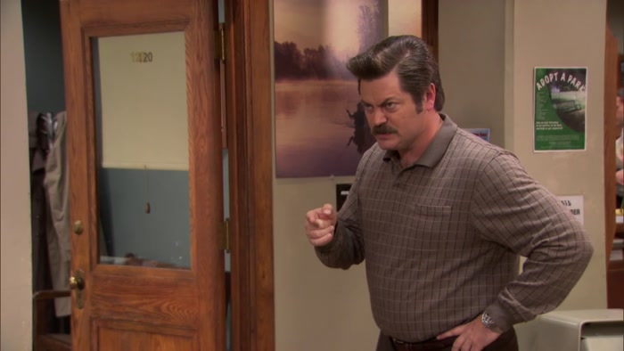 ROUND UP WHOEVER'S FREE. I'M GONNA NEED MORE RON SWANSONS. 