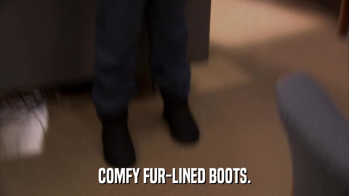 COMFY FUR-LINED BOOTS.  