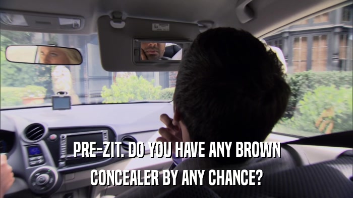PRE-ZIT. DO YOU HAVE ANY BROWN CONCEALER BY ANY CHANCE? 