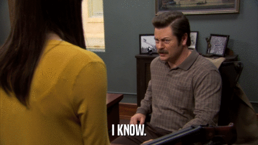 I KNOW.  