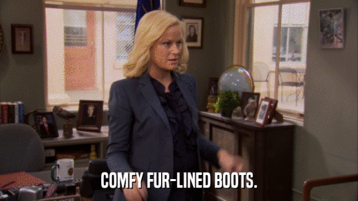 COMFY FUR-LINED BOOTS.  