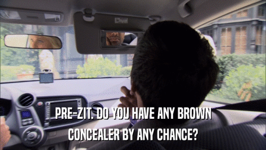 PRE-ZIT. DO YOU HAVE ANY BROWN CONCEALER BY ANY CHANCE? 