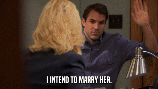 I INTEND TO MARRY HER.  