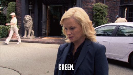 GREEN.  