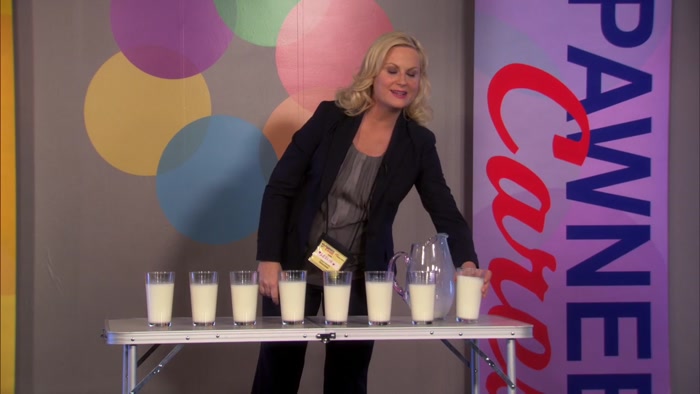I WILL NOW DRINK EIGHT GLASSES OF MILK IN THREE MINUTES. 