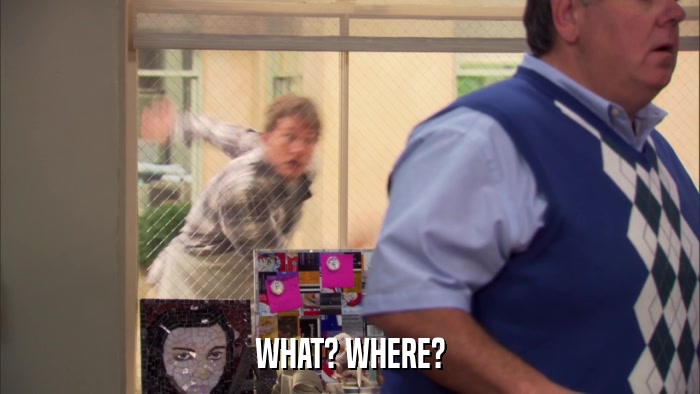 WHAT? WHERE?  