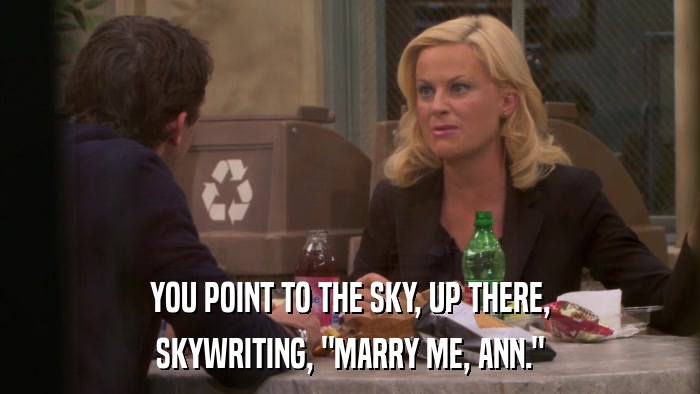 YOU POINT TO THE SKY, UP THERE, SKYWRITING, 