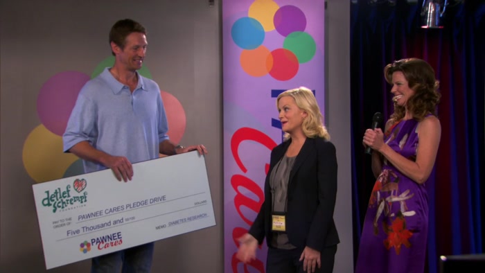 WOW. BIG MAN, BIG CHECK. 