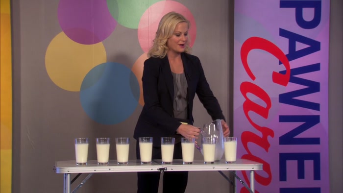 I WILL NOW DRINK EIGHT GLASSES OF MILK IN THREE MINUTES. 