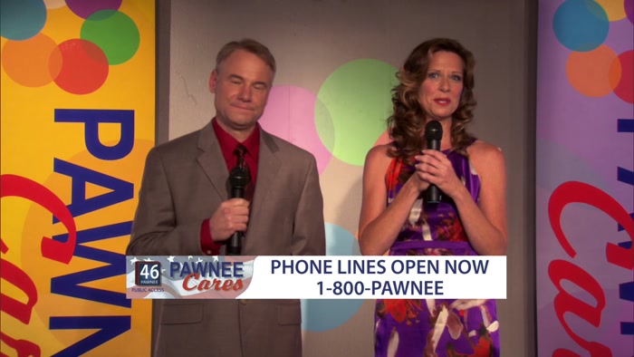 TONIGHT, WE'RE HOPING THE PEOPLE OF PAWNEE DIG THEIR BIG, CHUBBY HANDS 
