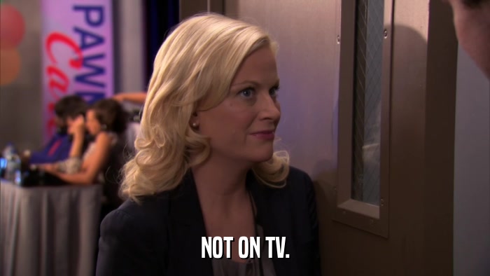 NOT ON TV.  