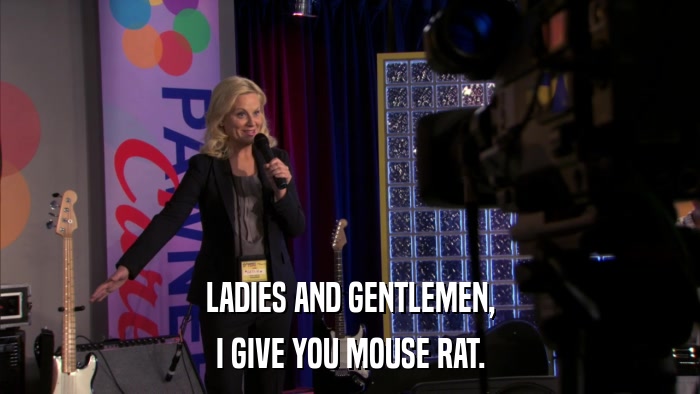 LADIES AND GENTLEMEN, I GIVE YOU MOUSE RAT. 