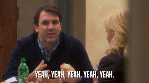 YEAH, YEAH, YEAH, YEAH, YEAH.  