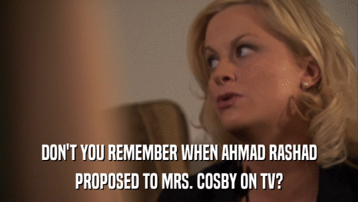 DON'T YOU REMEMBER WHEN AHMAD RASHAD PROPOSED TO MRS. COSBY ON TV? 