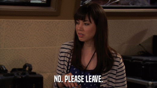 NO. PLEASE LEAVE.  