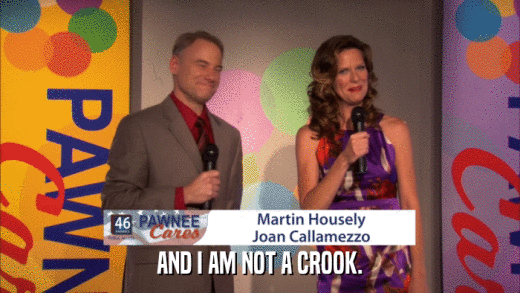 AND I AM NOT A CROOK.  
