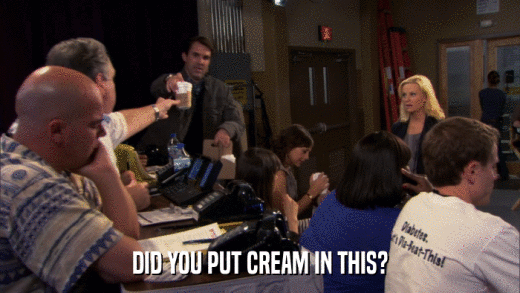 DID YOU PUT CREAM IN THIS?  