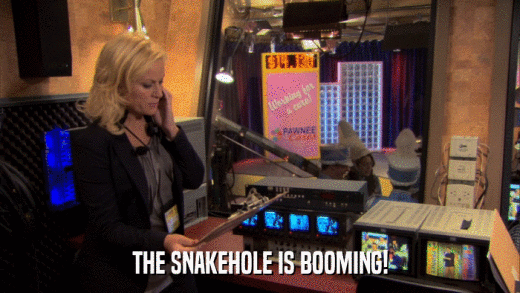 THE SNAKEHOLE IS BOOMING!  