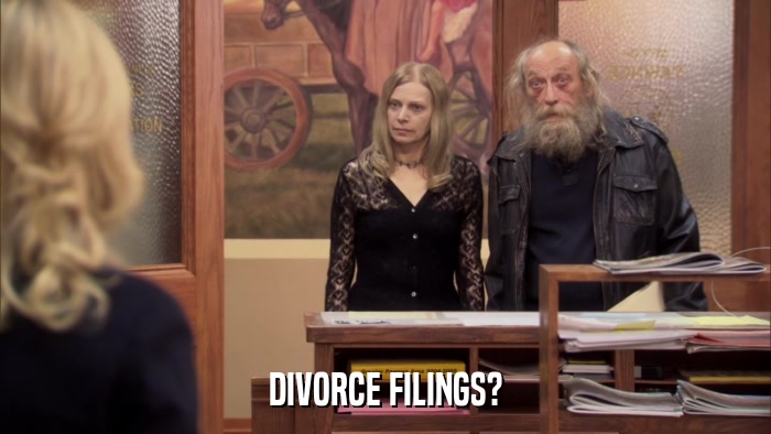 DIVORCE FILINGS?  