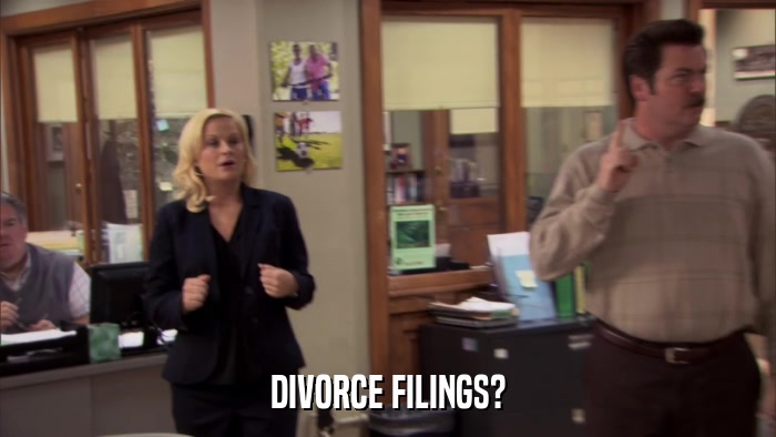 DIVORCE FILINGS?  