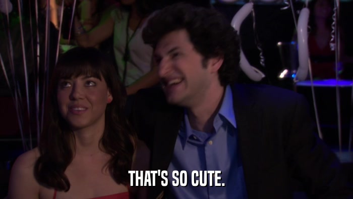 THAT'S SO CUTE.  