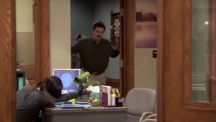- KNOPE! MY OFFICE. - MHM. 