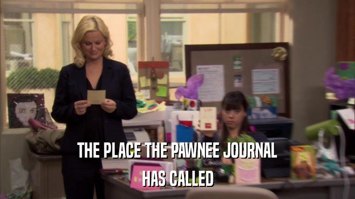 THE PLACE THE PAWNEE JOURNAL HAS CALLED 