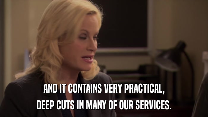 AND IT CONTAINS VERY PRACTICAL, DEEP CUTS IN MANY OF OUR SERVICES. 