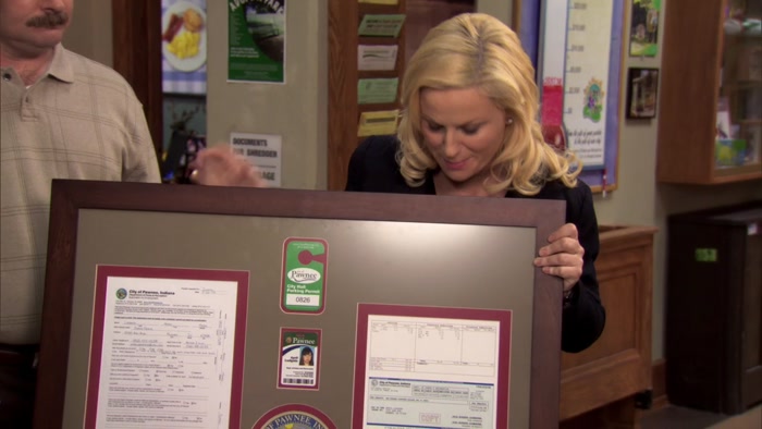 IT DOESN'T MATTER. AND THIS IS A COPY OF YOUR VERY FIRST PAYCHECK. 