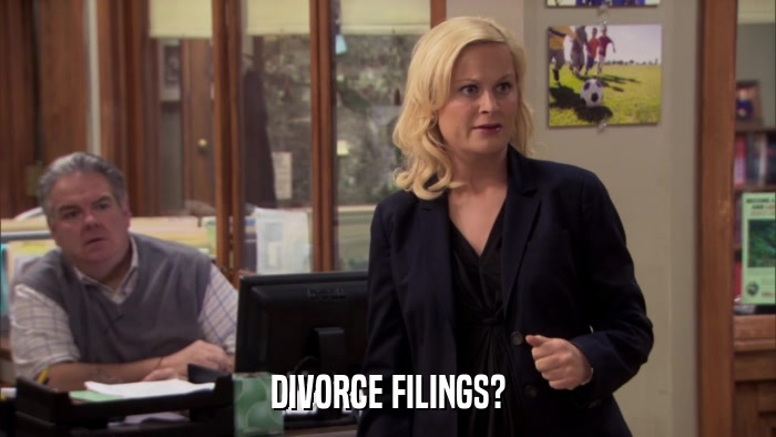 DIVORCE FILINGS?  