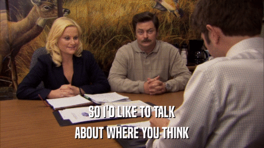 SO I'D LIKE TO TALK ABOUT WHERE YOU THINK 