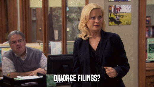 DIVORCE FILINGS?  