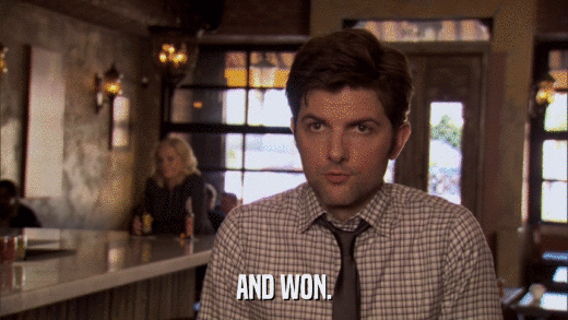 AND WON.  