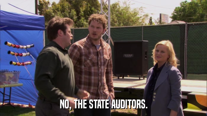 NO, THE STATE AUDITORS.  