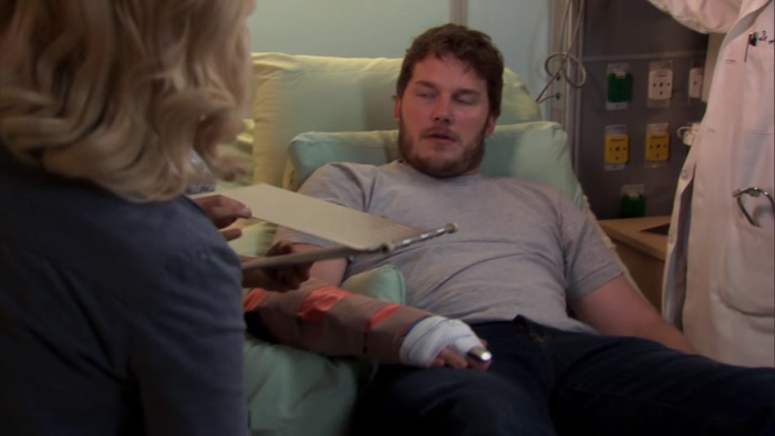 YOU HAVE TWO BROKEN BONES IN YOUR RIGHT ARM, AND FOUR IN YOUR HAND. 