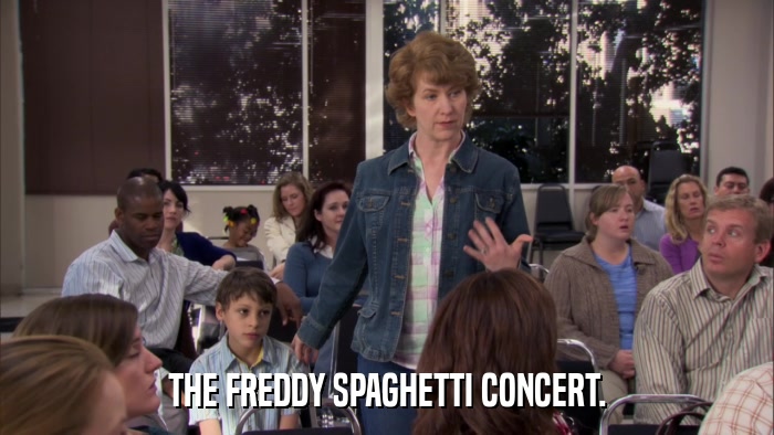 THE FREDDY SPAGHETTI CONCERT.  