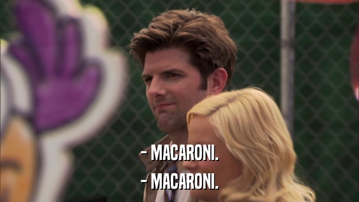 - MACARONI. - MACARONI. 