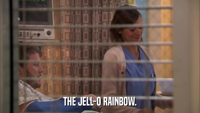 THE JELL-O RAINBOW.  