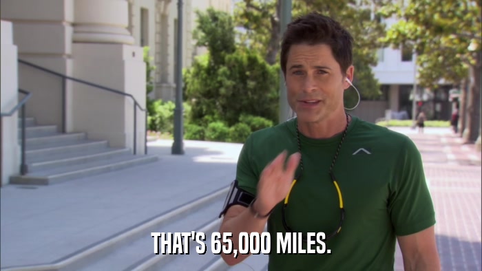 THAT'S 65,000 MILES.  