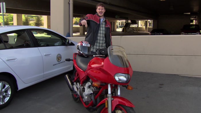 I JUST GOT THIS SUPER SWEET-ASS RAD CROTCH ROCKET. 