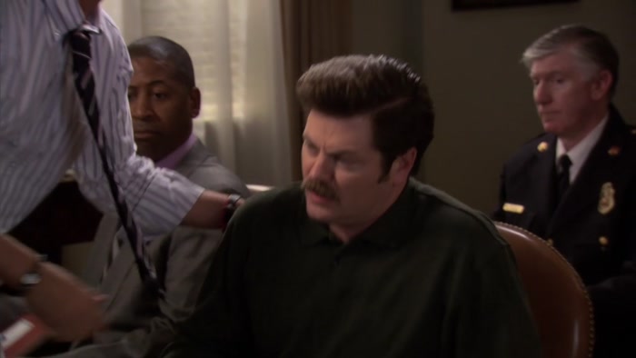 AND RON SWANSON IS THE LOCOMOTIVE. 