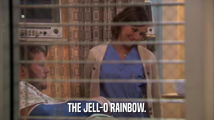THE JELL-O RAINBOW.  