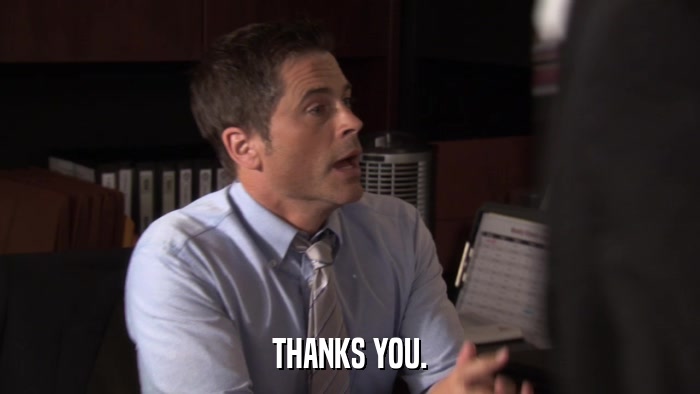 THANKS YOU.  
